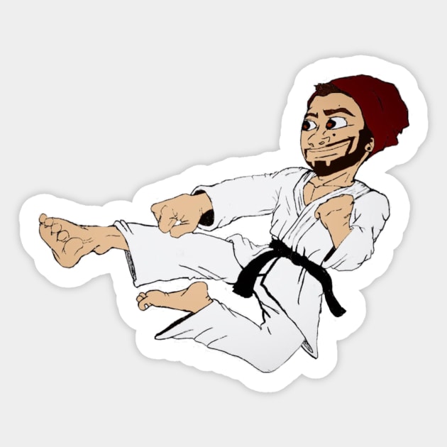 The Urban Karate Kid Sticker by TicTicNik